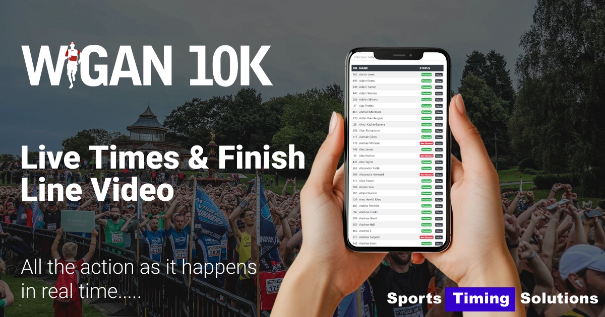 Wigan 10K 2026 | Live Race Timing, Finish Line Video & Real-Time Results